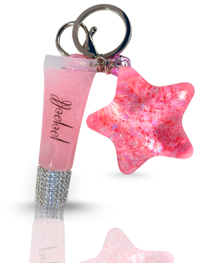 Lace Pink Gloss & Silver Diamonds & Pink Star Accessory