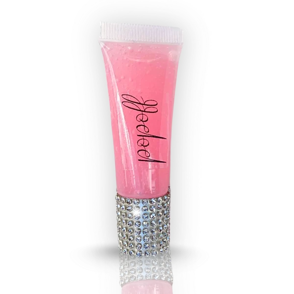 Lace Pink Gloss & Silver Diamonds
